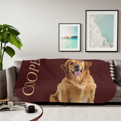 Custom Dog Portrait Blanket