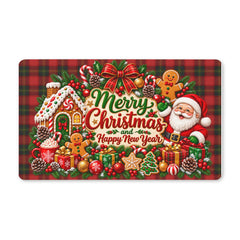 Custom Merry Christmas and Happy New Year Doormat