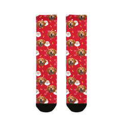 Custom Ho Ho Santa Christmas Socks