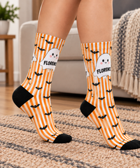 Custom Kawaii Ghost Halloween Socks