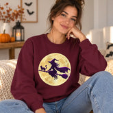 Moonlit Witch Halloween Sweatshirt