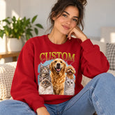 Custom Rap Pet Photo Halloween Sweatshirt