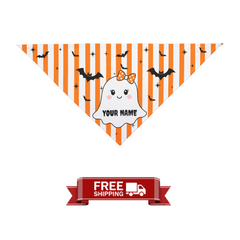 Custom Kawaii Ghost Halloween Bandana