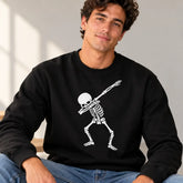 Skeleton Pose Halloween Sweatshirt