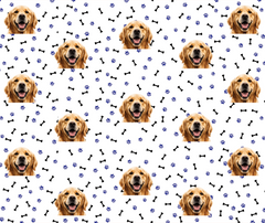 Custom Bones & Paws Pet Blanket Cover