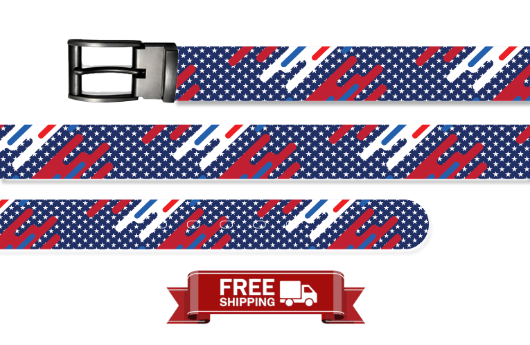 American Freedom Belt With Metal Buckle
