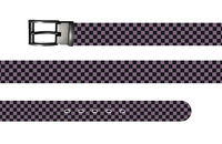 Check Pattern Halloween Belt with Metal Buckle