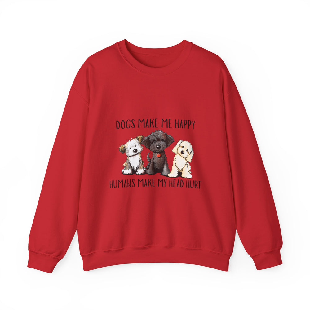 Dogs Make Me Happy Humans Make My Head Hurt Halloween Sweatshirt