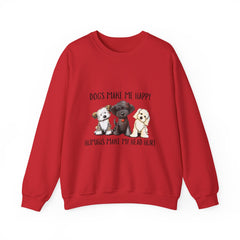 Dogs Make Me Happy Humans Make My Head Hurt Halloween Sweatshirt