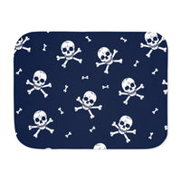 Null Skull And Crossbones Halloween Blanket