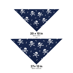 Null Skull And Crossbones Halloween Bandana