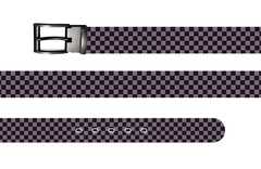 Check Pattern Halloween Belt with Metal Buckle
