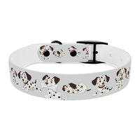 Dalmatian-Brown White Dog Collar