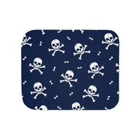 Null Skull And Crossbones Halloween Blanket