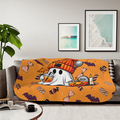 Pumpkin Pup Halloween Blanket