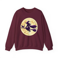 Moonlit Witch Halloween Sweatshirt