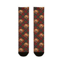 Custom Plaid Tartan Comfort Christmas Socks
