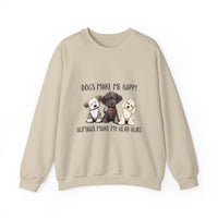 Dogs Make Me Happy Humans Make My Head Hurt Halloween Sweatshirt