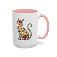 Floral Cat Mug