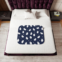 Cute Ghost Flying Halloween Blanket