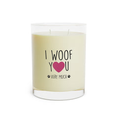I Woof You Very Much Candle