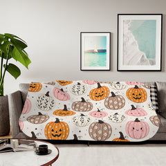 Happy Pumpkin Patch Halloween Blanket