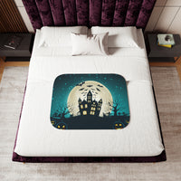 Haunted Moon Halloween Blanket