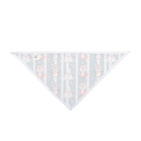 Christmas Reindeer Fair Isle Blue Pet Bandana