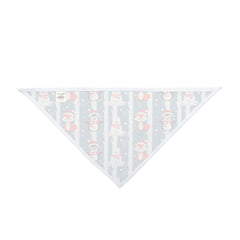 Christmas Reindeer Fair Isle Blue Pet Bandana