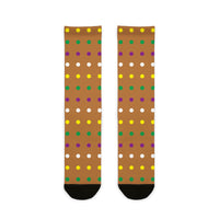 Quadra Polka Dots Brown Socks