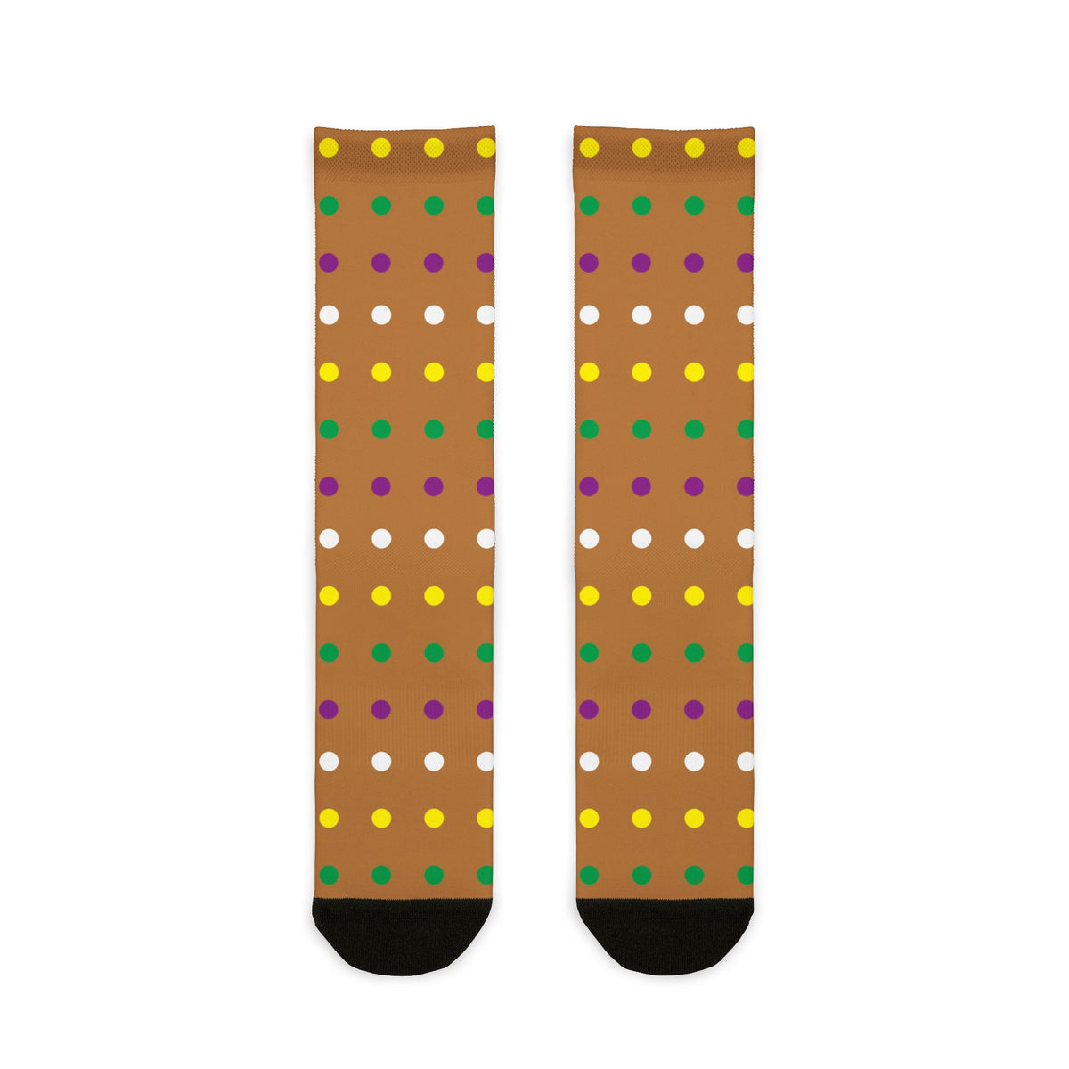 Quadra Polka Dots Brown Socks