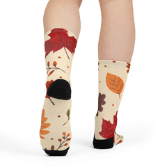 Fall Leaves Halloween Socks