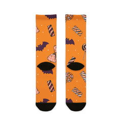 Bats And Candies Halloween Socks