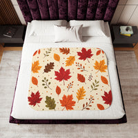 Fall Leaves Halloween Blanket