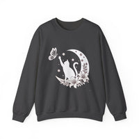 Cat And Moon Halloween Sweatshirt
