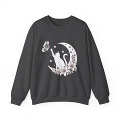 Cat And Moon Halloween Sweatshirt