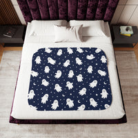 Cute Ghost Flying Halloween Blanket