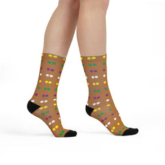 Quadra Polka Dots Brown Socks