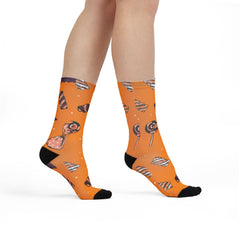 Bats And Candies Halloween Socks