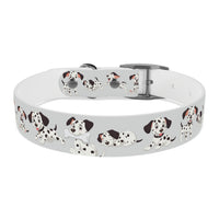 Dalmatian-Brown White Dog Collar
