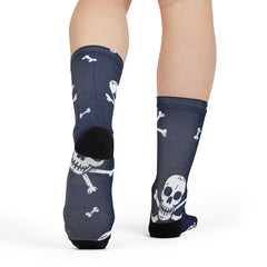 Null Skull And Crossbones Halloween Socks