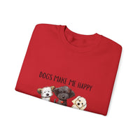 Dogs Make Me Happy Humans Make My Head Hurt Halloween Sweatshirt