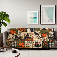 Sherpa Halloween Blanket