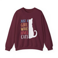 Just A Girl Who Loves Cats Halloween Sweatshirt