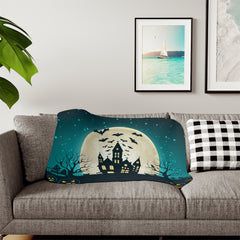 Haunted Moon Halloween Blanket