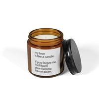 My Love Is Like A Candle Valentine's Candle