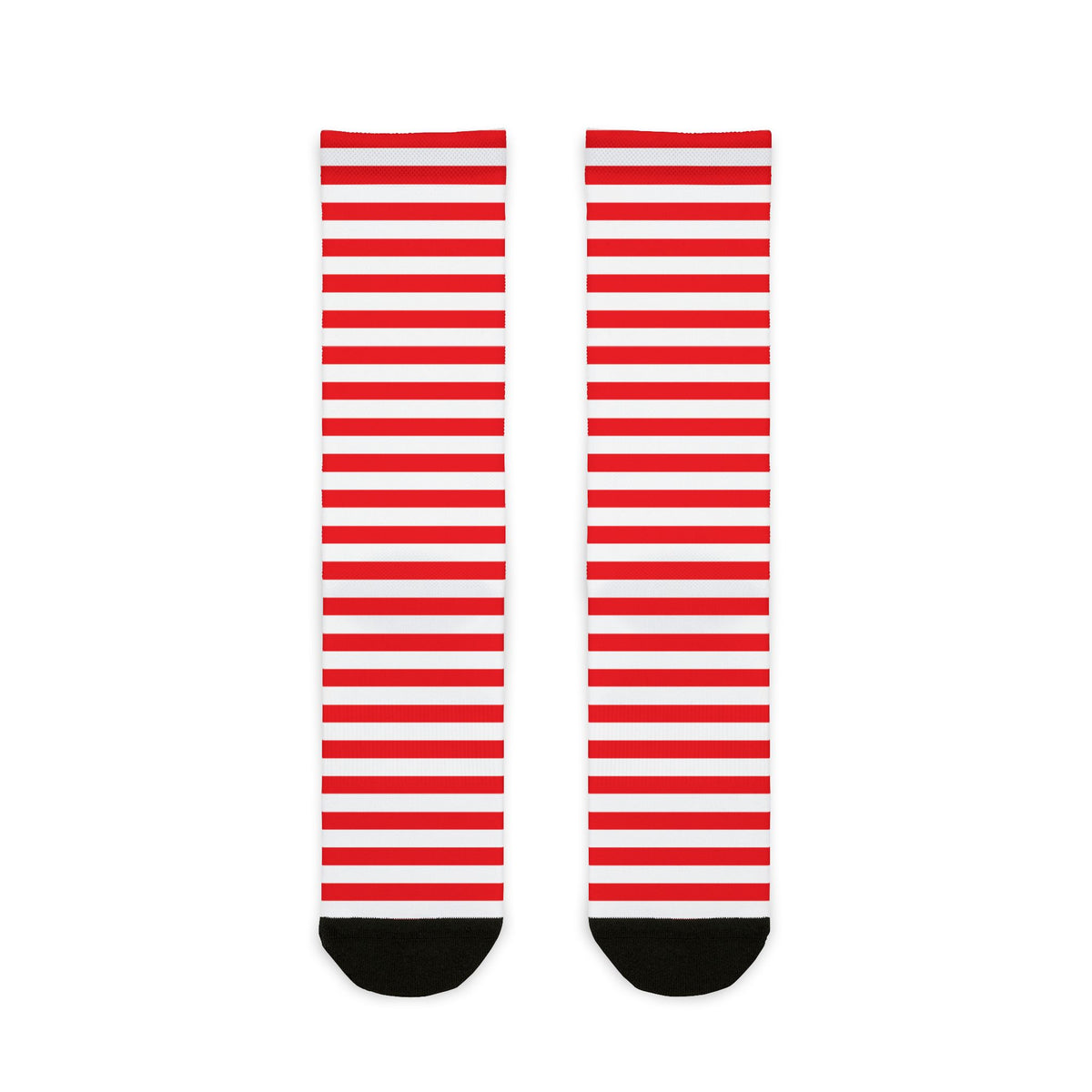 Red n White Stripes Socks