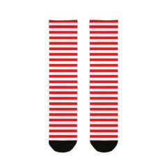 Red n White Stripes Socks
