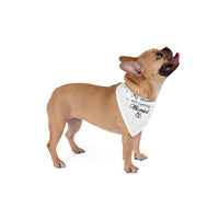 My Humans Bandana white.