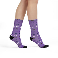 Quadra Dots Purple Socks